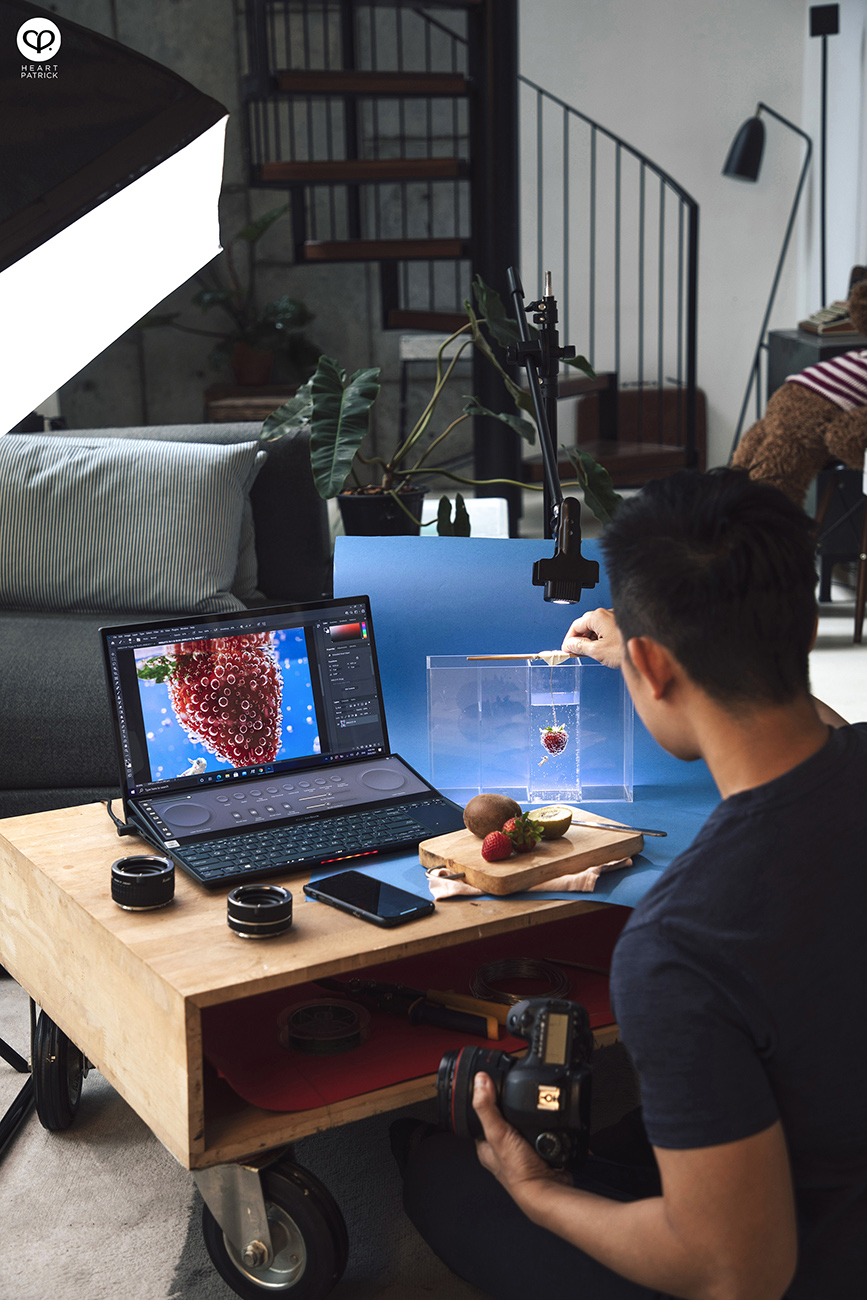 heartpatrick product miniature photography astronaut fizzy ocean fruits