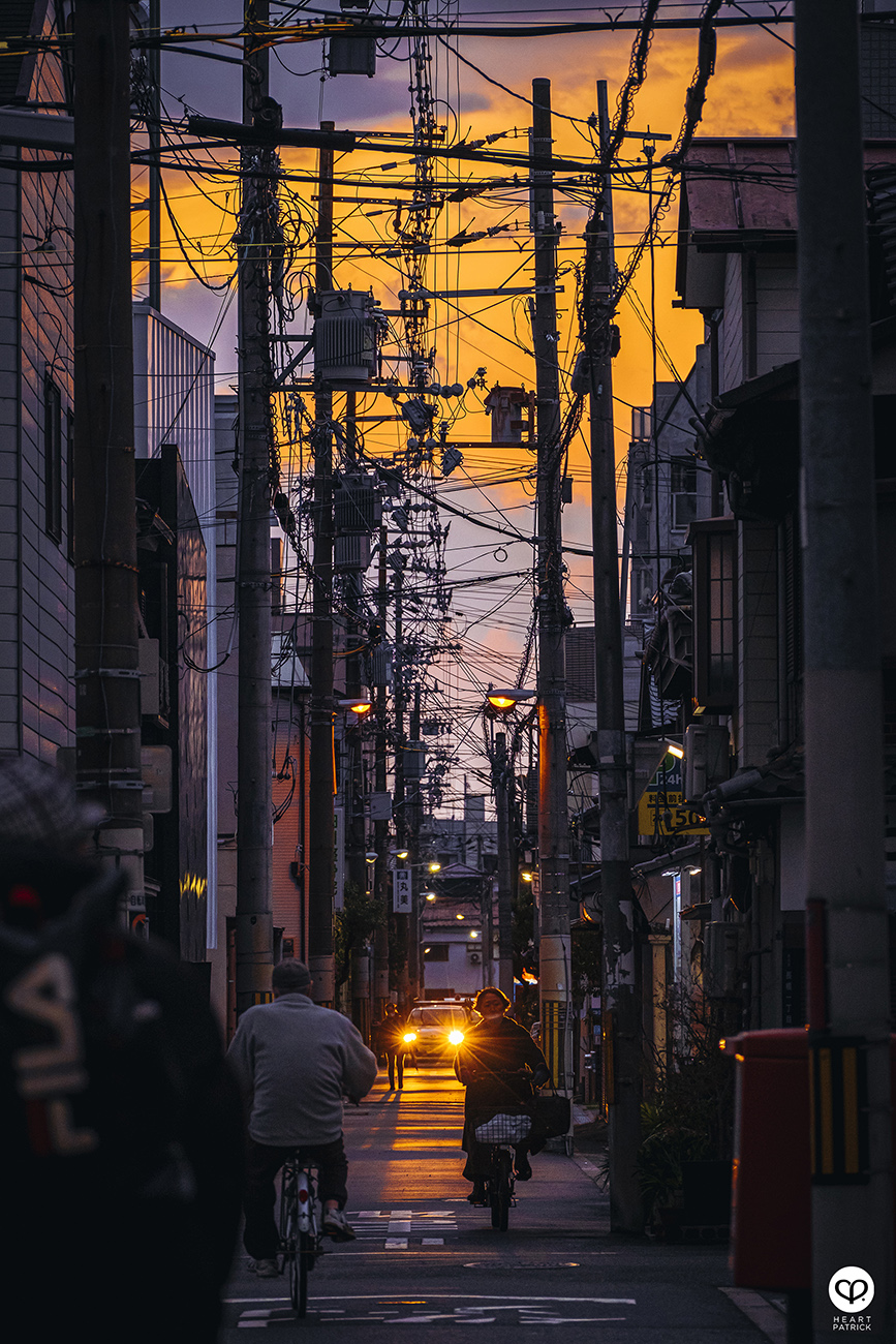 heartpatrick travel osaka japan evening street photography