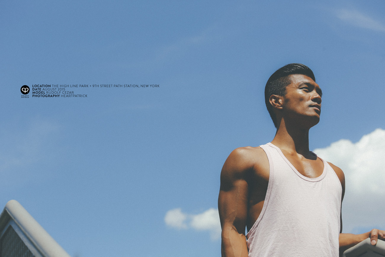 new york male pinoy portrait high line park 9th street path station