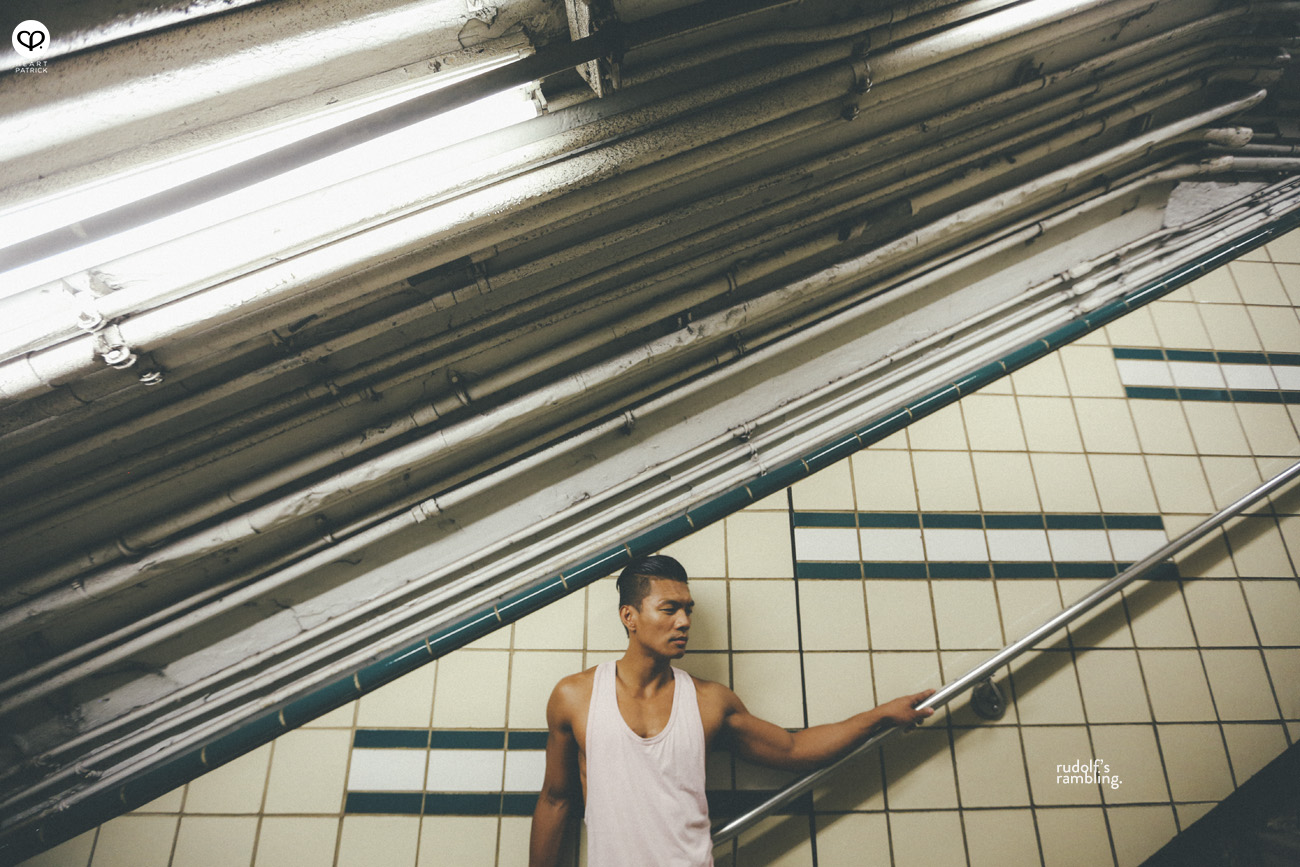 new york male pinoy portrait high line park 9th street path station