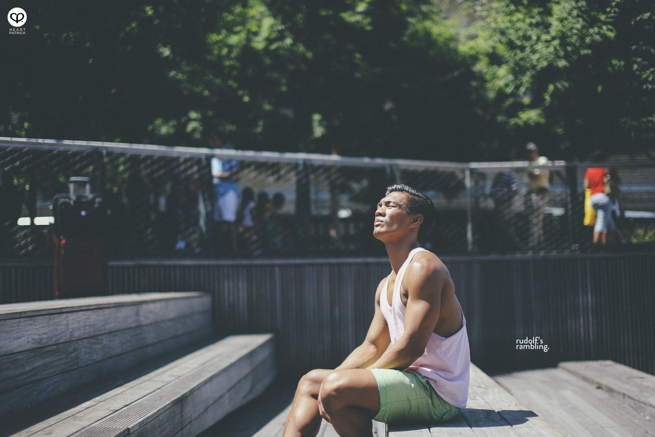 new york male pinoy portrait high line park 9th street path station