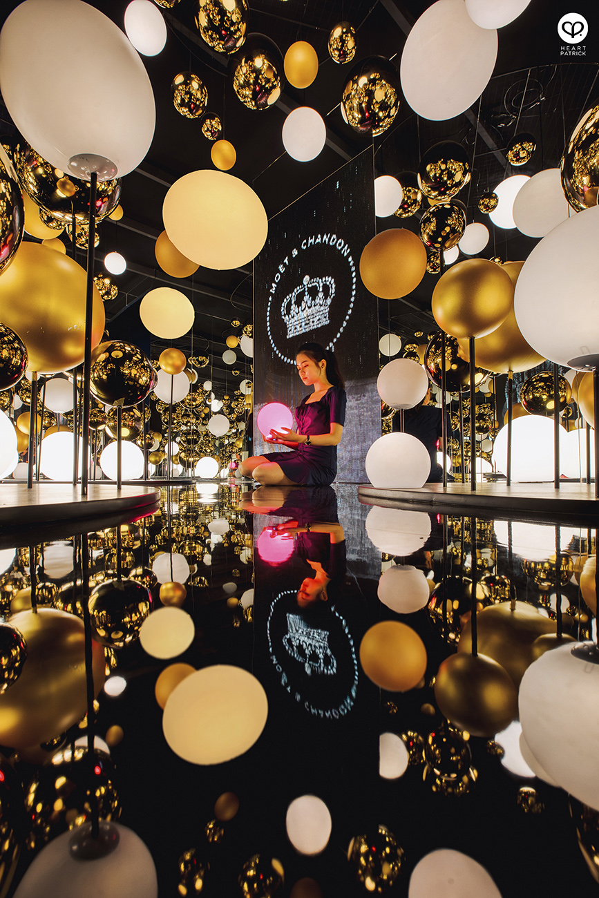 heartpatrick interior photography moet chandon installation pavilion kl perk idea