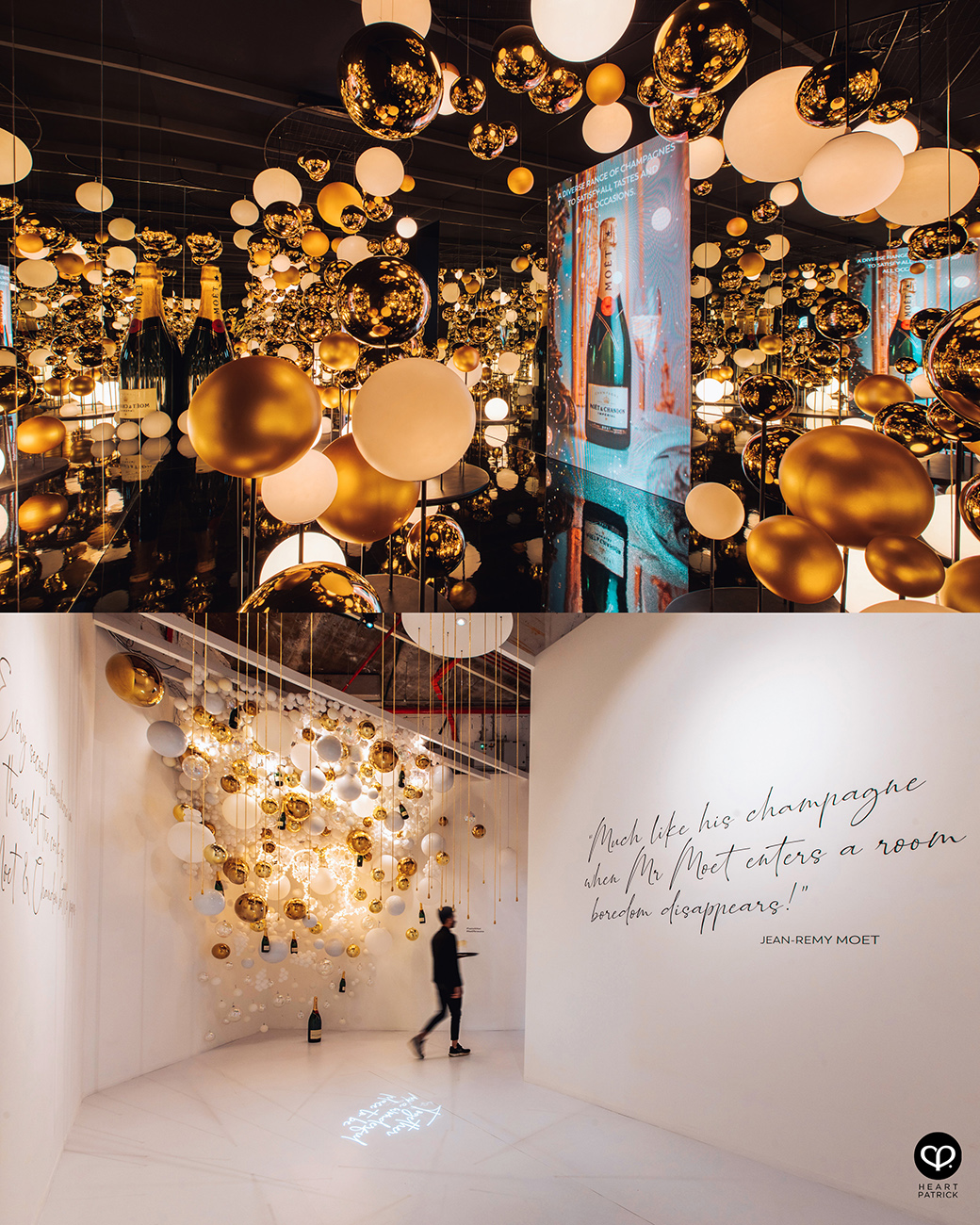 heartpatrick interior photography moet chandon installation pavilion kl perk idea