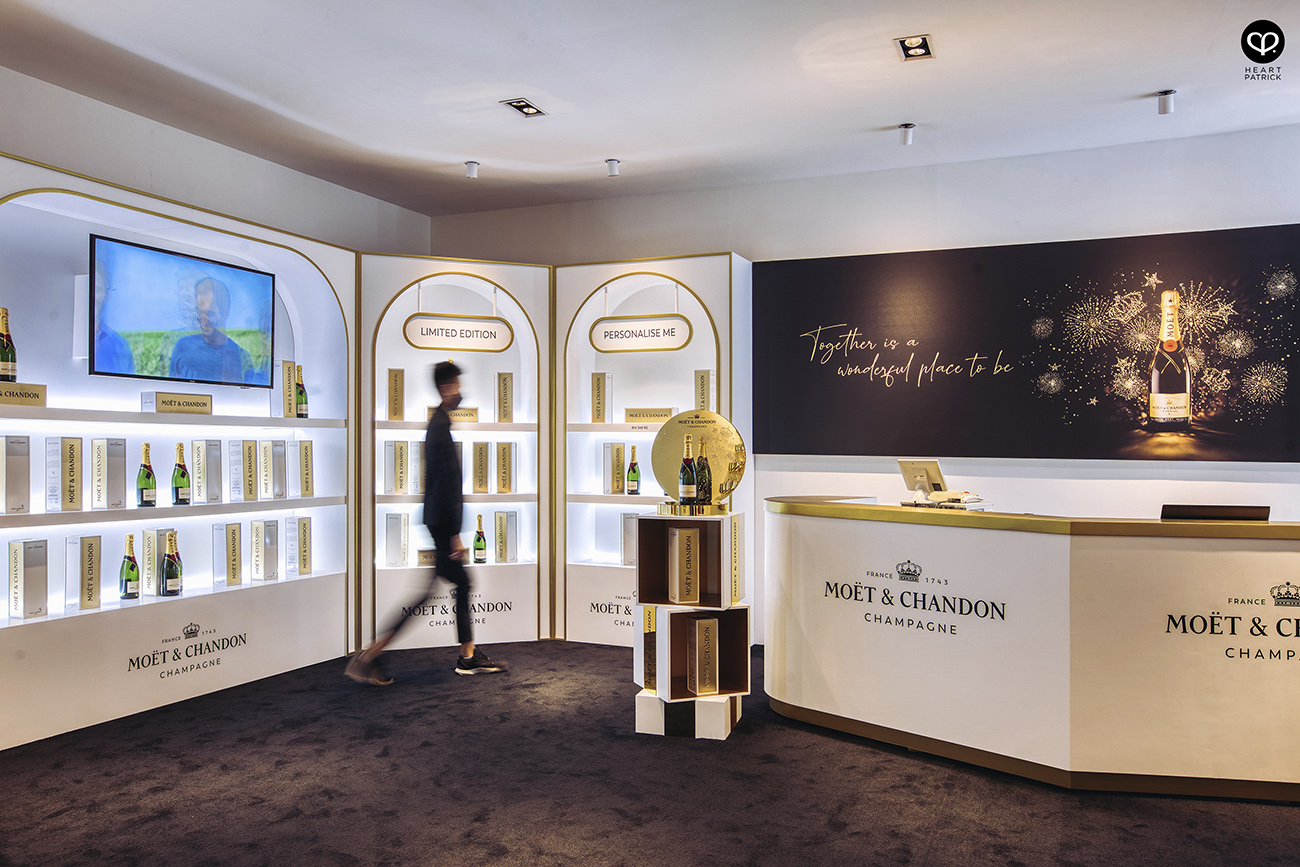 heartpatrick interior photography moet chandon installation pavilion kl perk idea