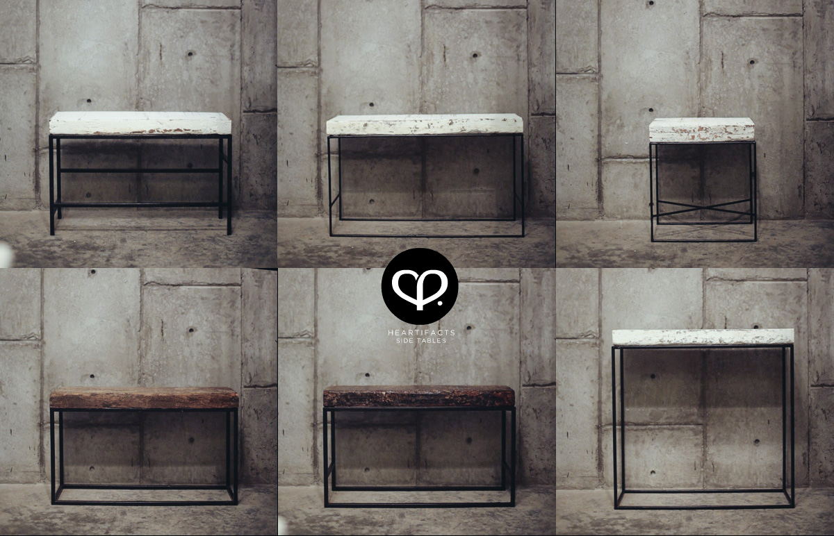 heartpatrick heartifacts industrial vintage furniture recycled railway sleeper