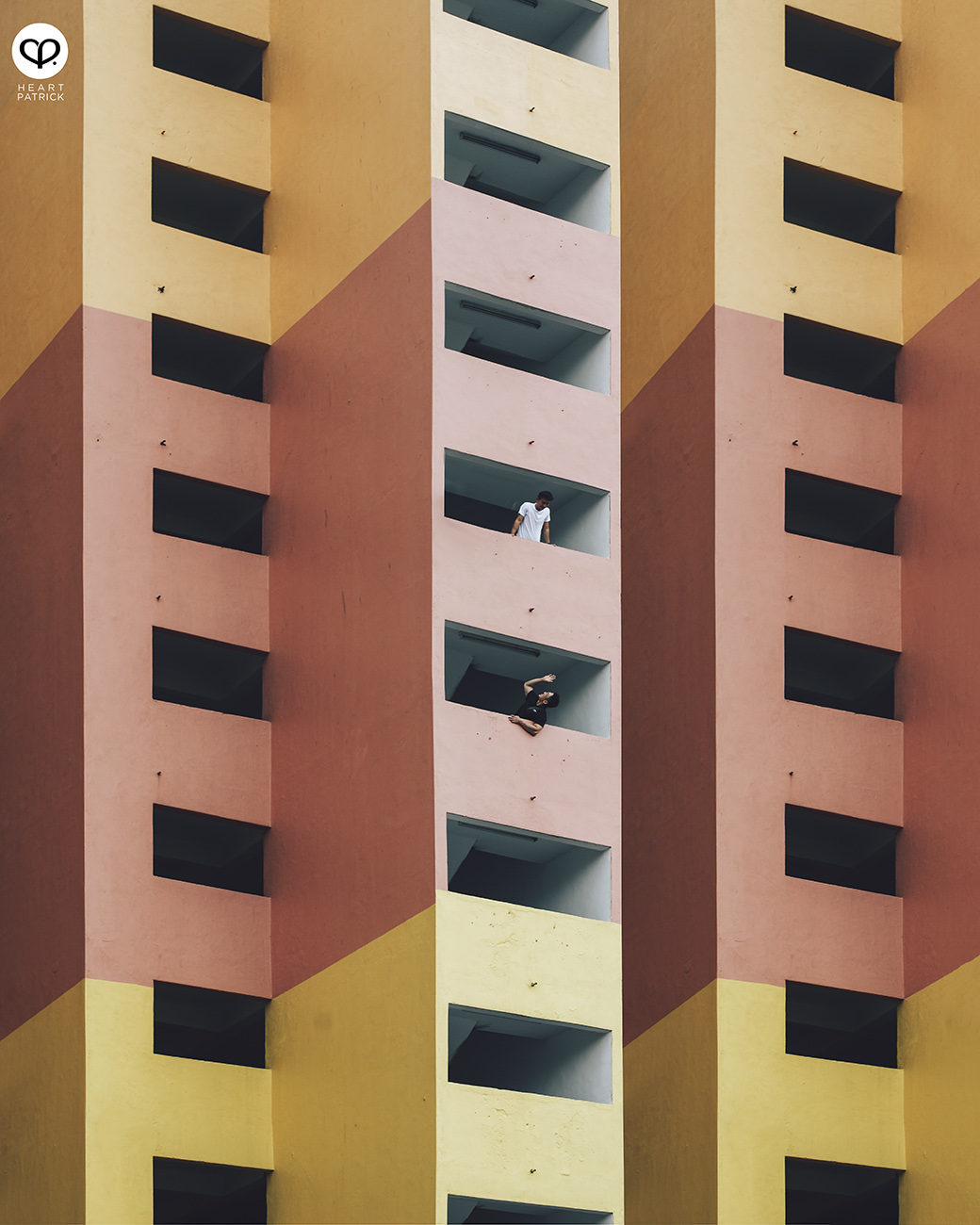 heartpatrick urban exploring PPR Perkasa colorful fa�ade maluri kuala lumpur