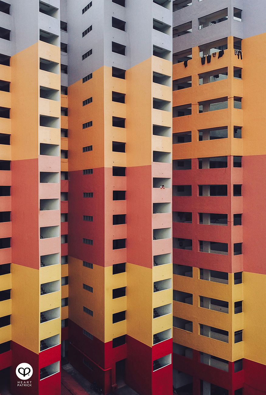 heartpatrick urban exploring PPR Perkasa colorful fa�ade maluri kuala lumpur