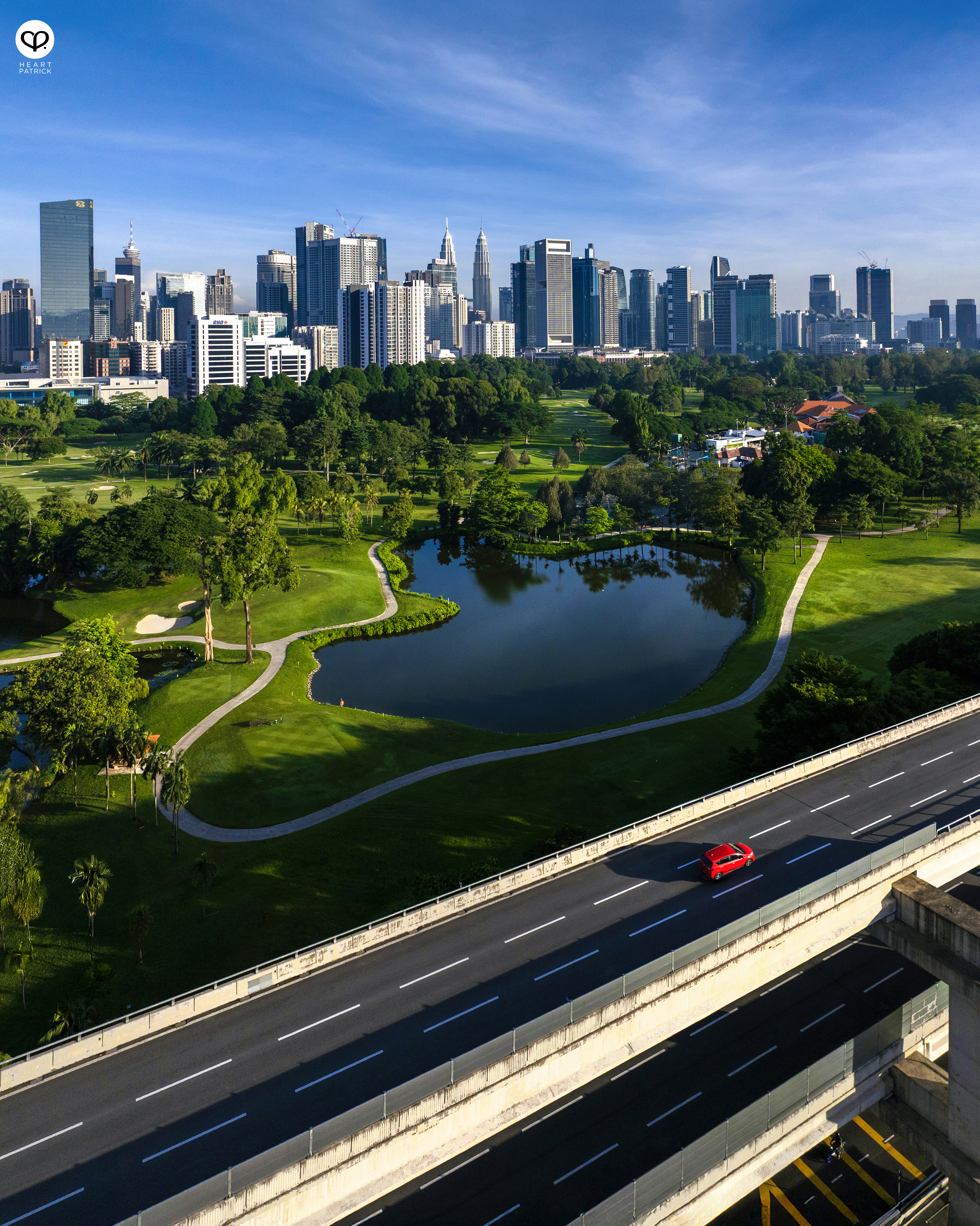 heartpatrick urban exploring aerial photography kuala lumpur city center royal selangor golf club setiawangsa pantai expressway