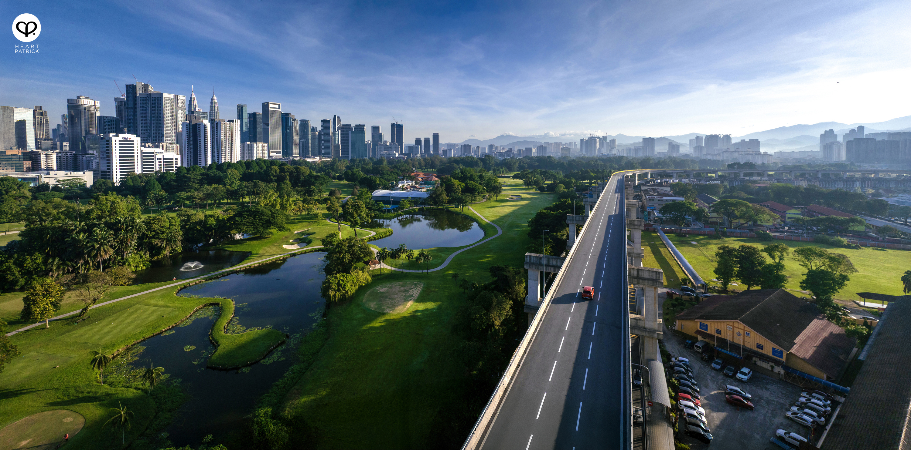 heartpatrick urban exploring aerial photography kuala lumpur city center royal selangor golf club setiawangsa pantai expressway