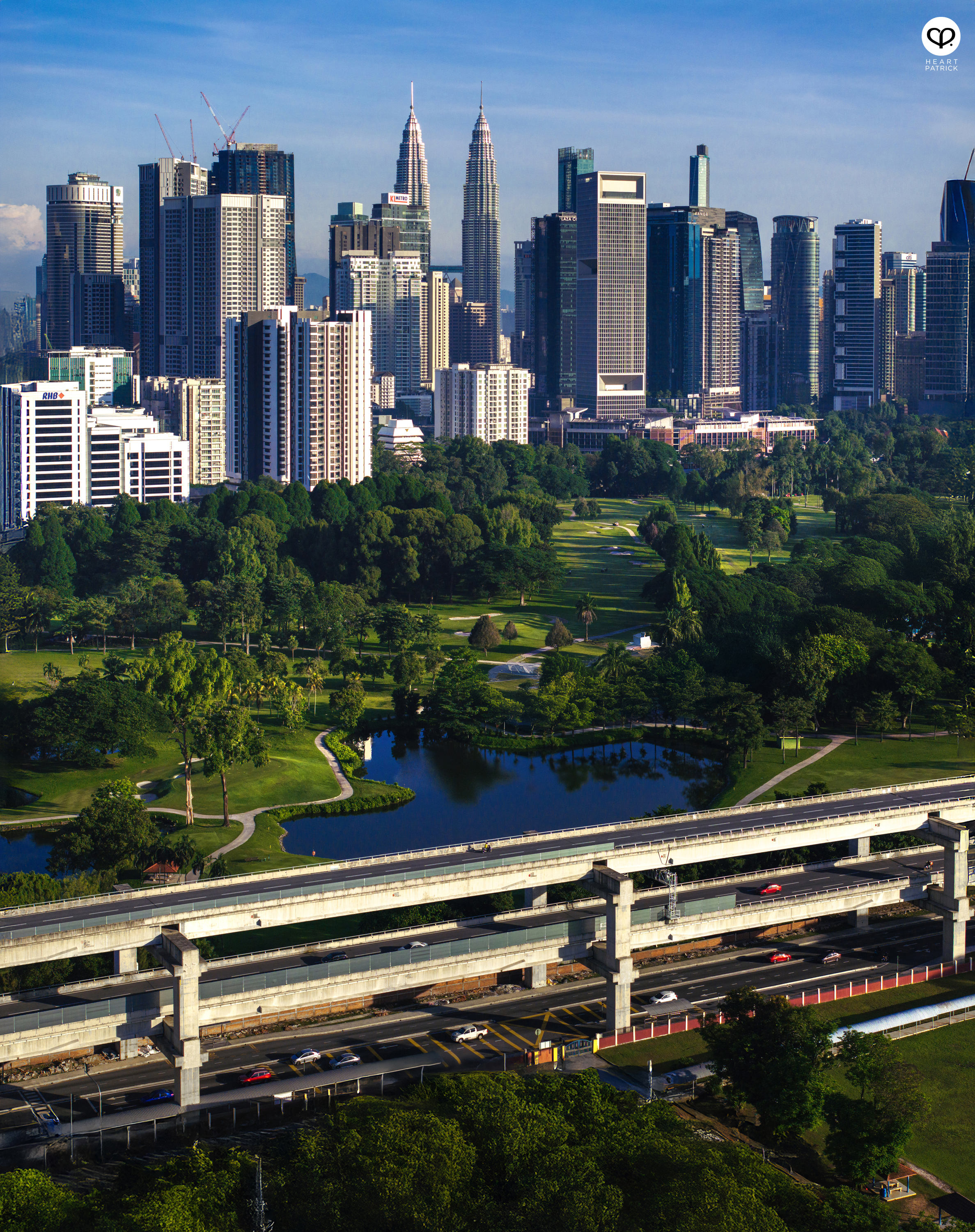 heartpatrick urban exploring aerial photography kuala lumpur city center royal selangor golf club setiawangsa pantai expressway