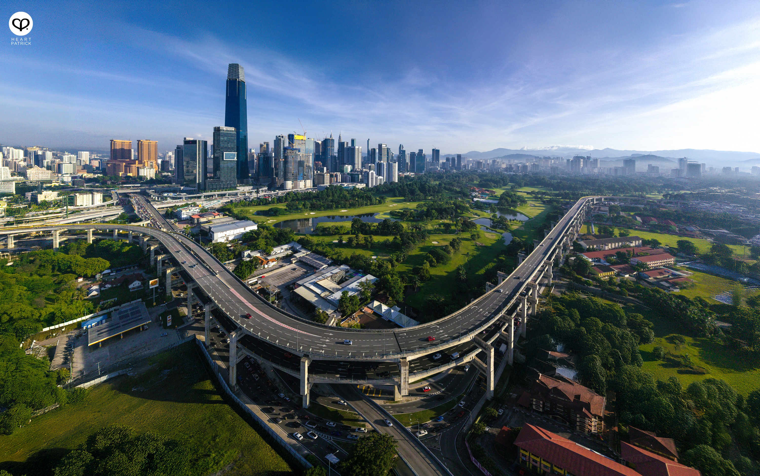 heartpatrick urban exploring aerial photography kuala lumpur city center royal selangor golf club setiawangsa pantai expressway
