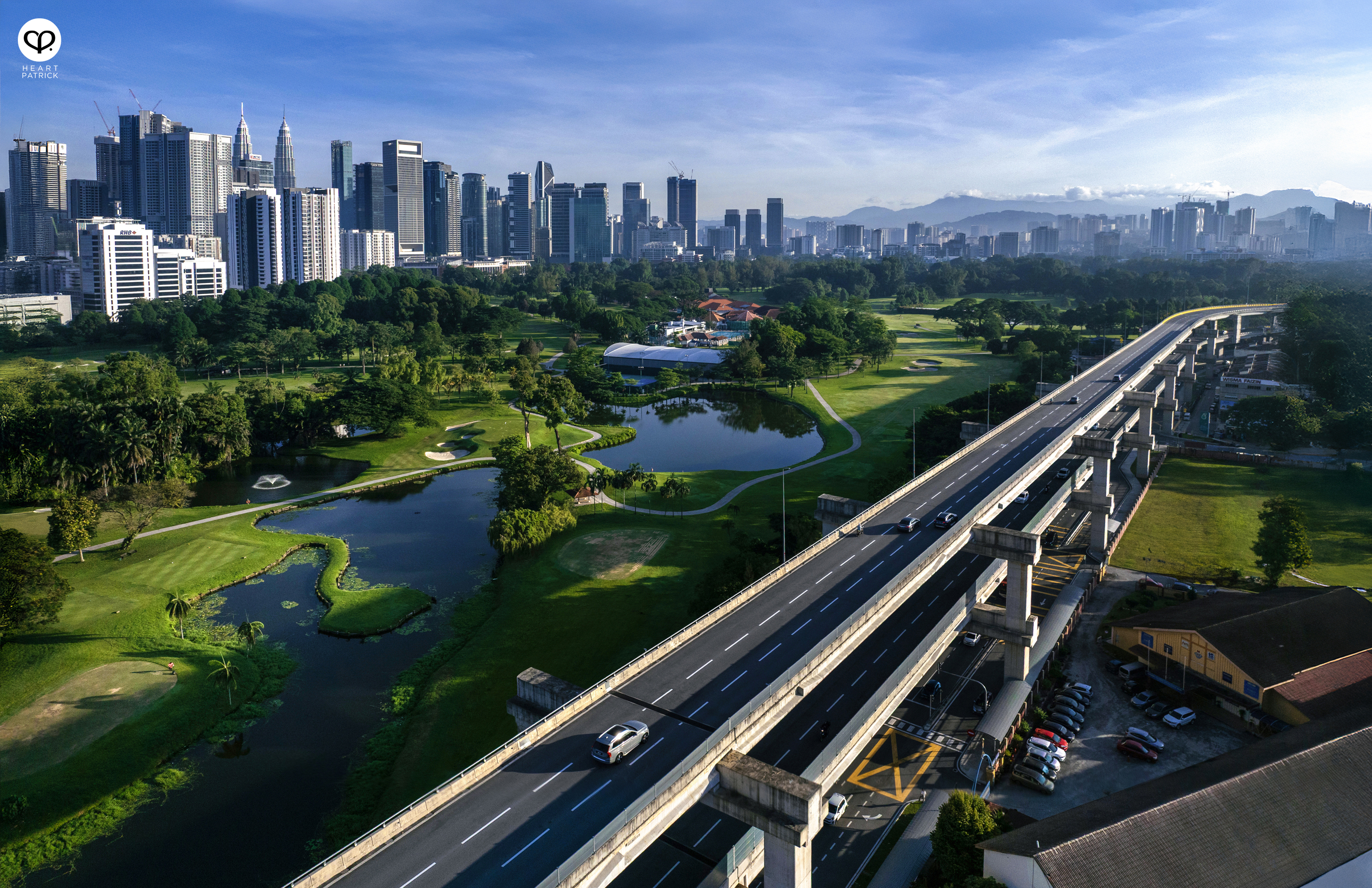 heartpatrick urban exploring aerial photography kuala lumpur city center royal selangor golf club setiawangsa pantai expressway