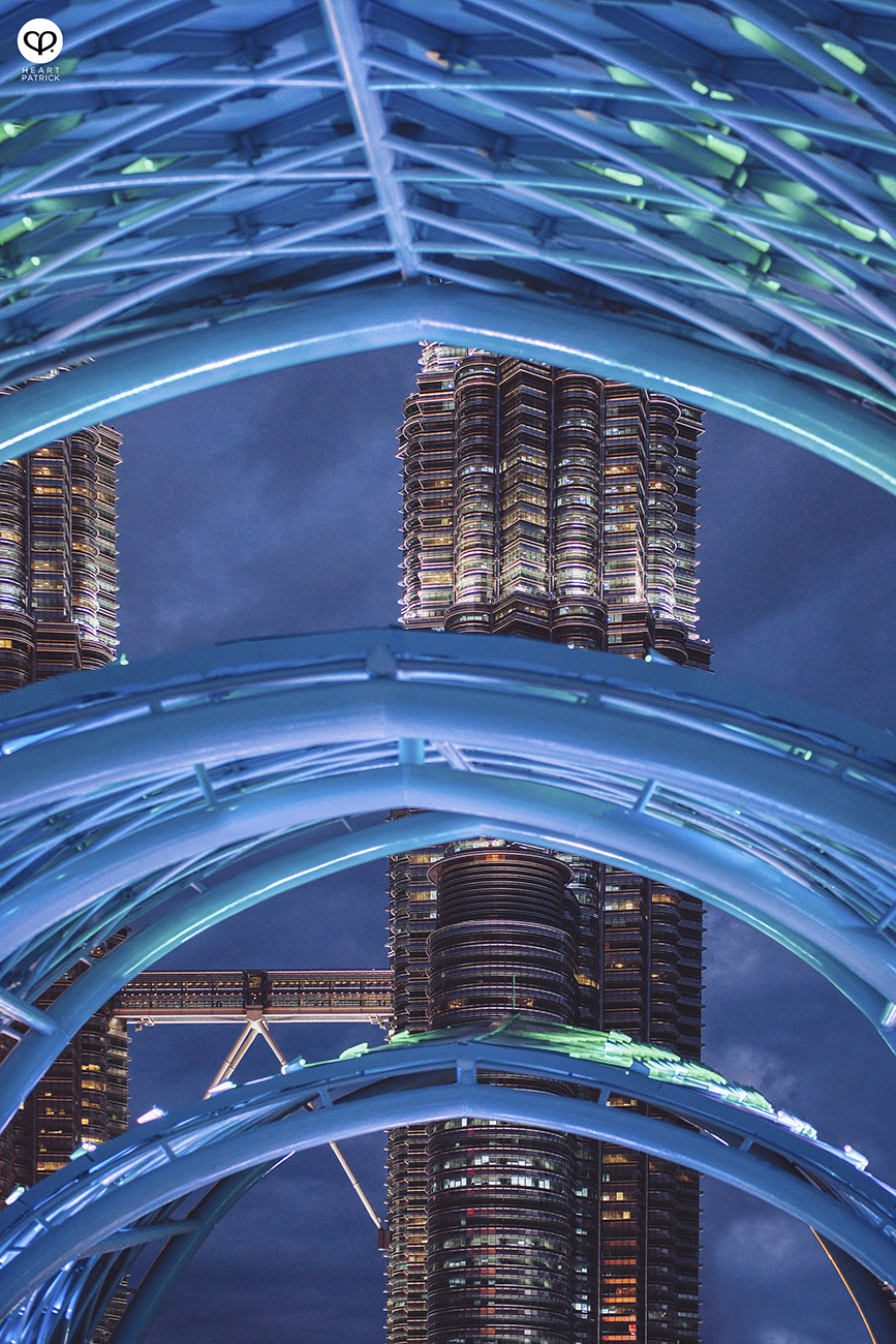 heartpatrick urban exploring architecture aerial photography saloma link bridge klcc veritas architects