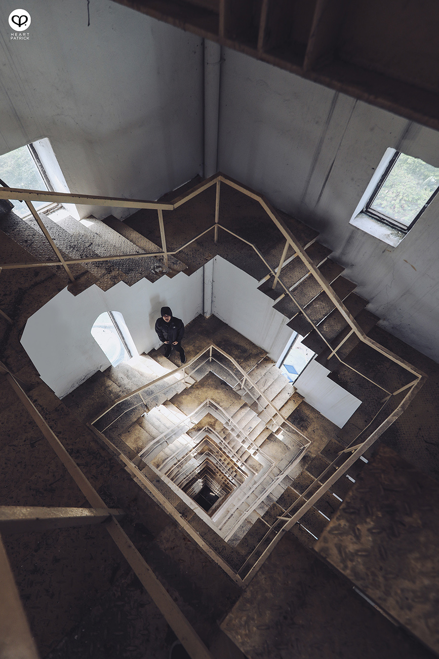 heartpatrick urban exploring spiral staircase kuala lumpur