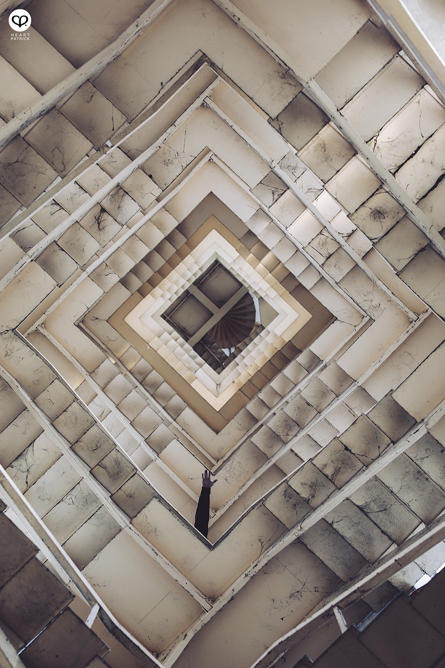 heartpatrick urban exploring spiral staircase kuala lumpur