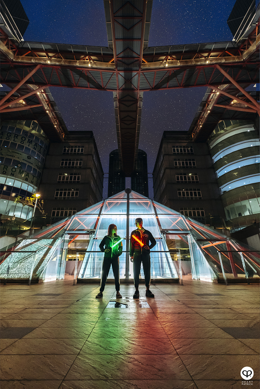 heartpatrick urban exploring strand garden squid game inspired