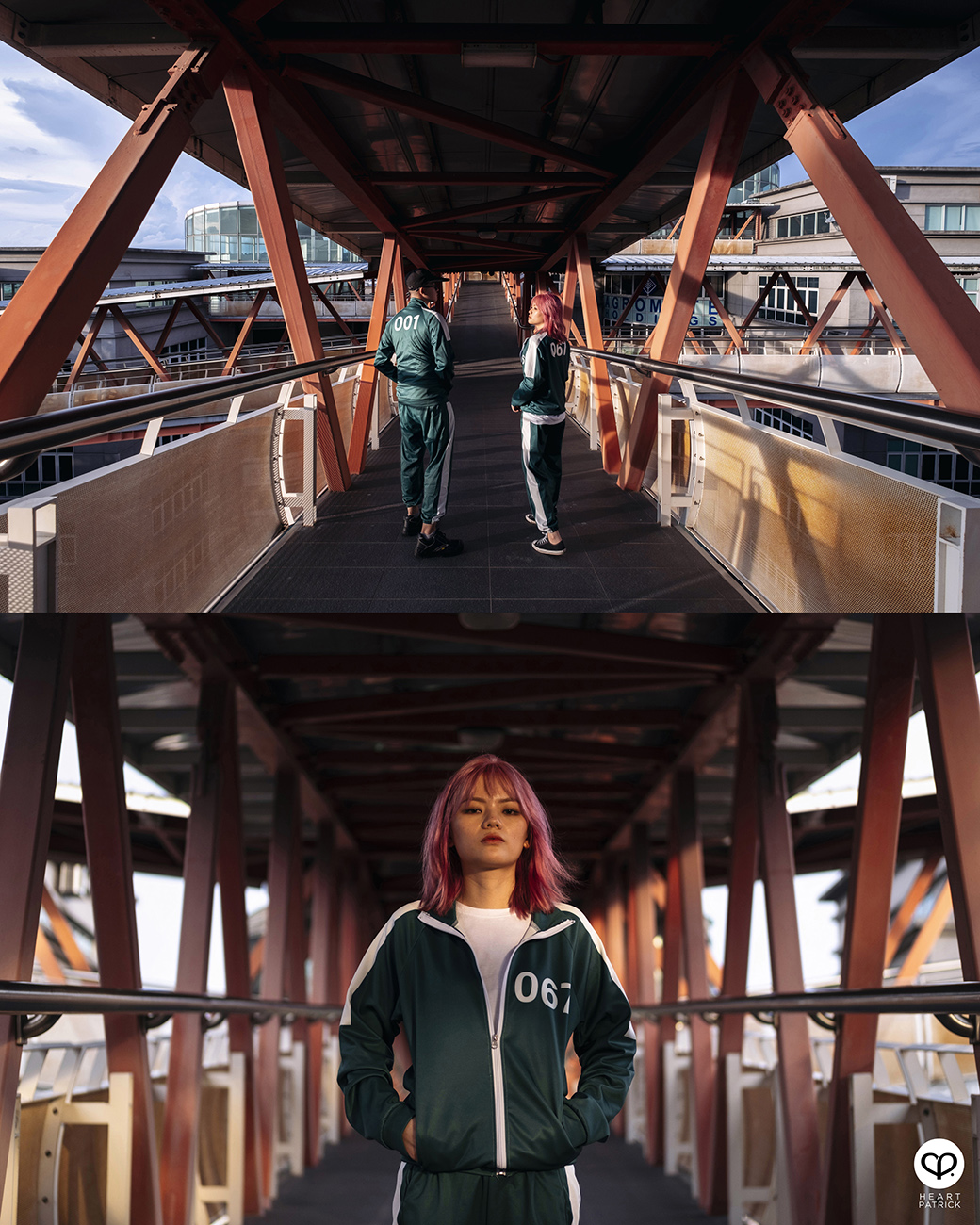 heartpatrick urban exploring strand garden squid game inspired