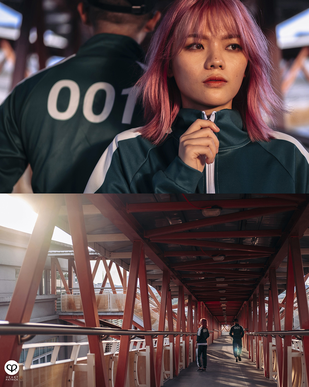 heartpatrick urban exploring strand garden squid game inspired