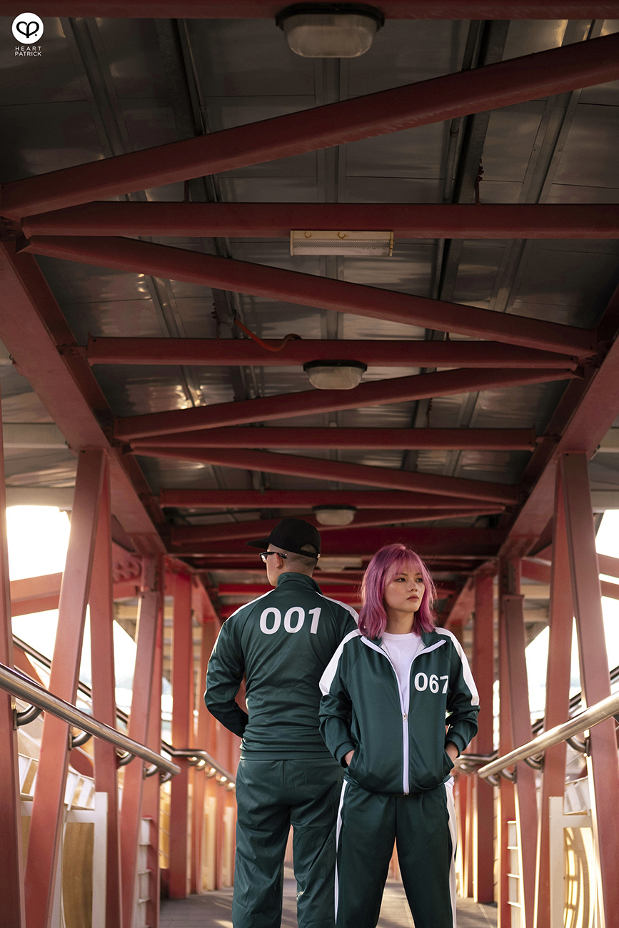 heartpatrick urban exploring strand garden squid game inspired