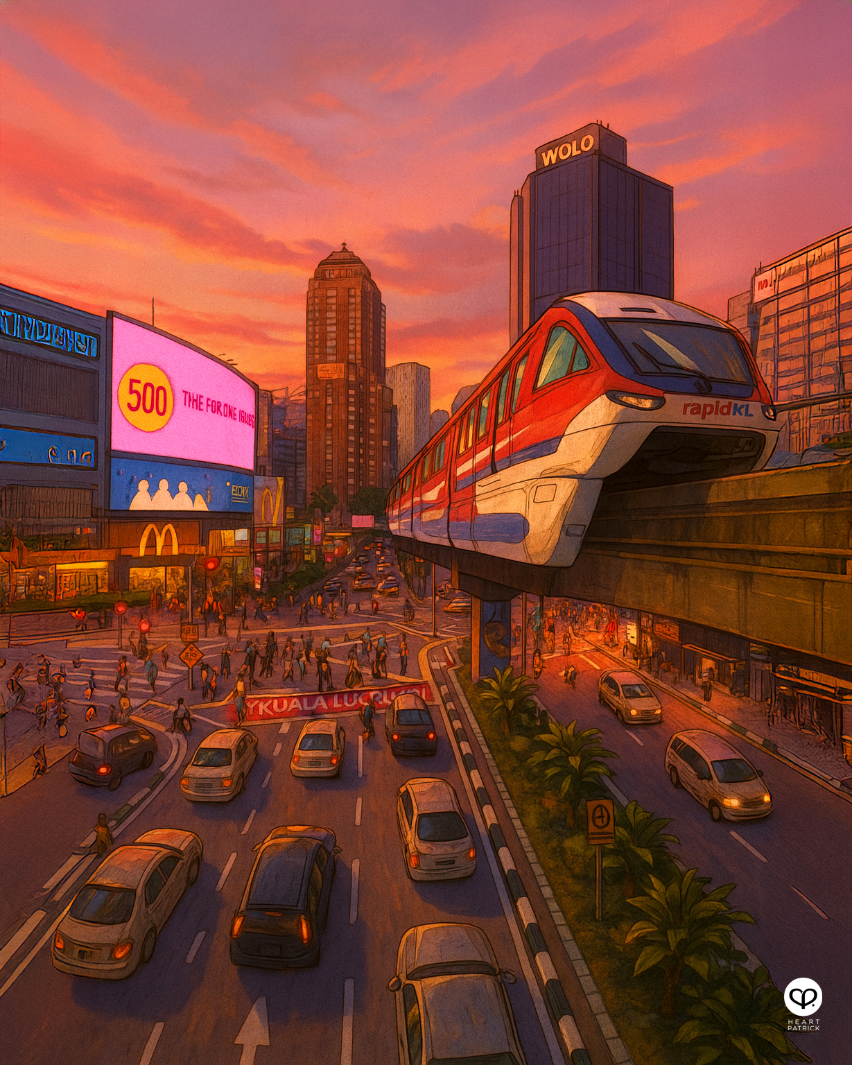 heartpatrick travel heritage photography AI art chatgpt studio ghibli kuala lumpur