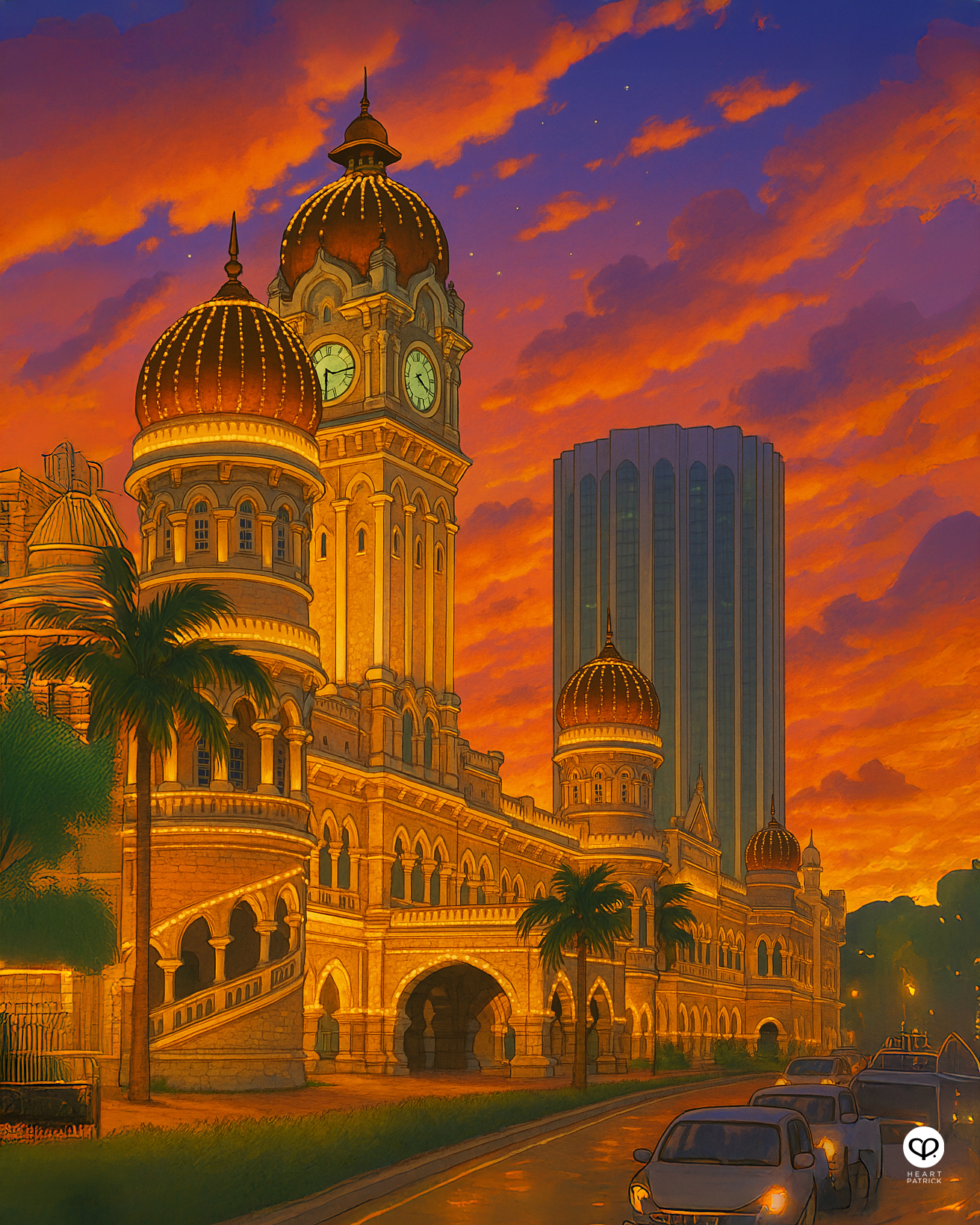 heartpatrick travel heritage photography AI art chatgpt studio ghibli kuala lumpur