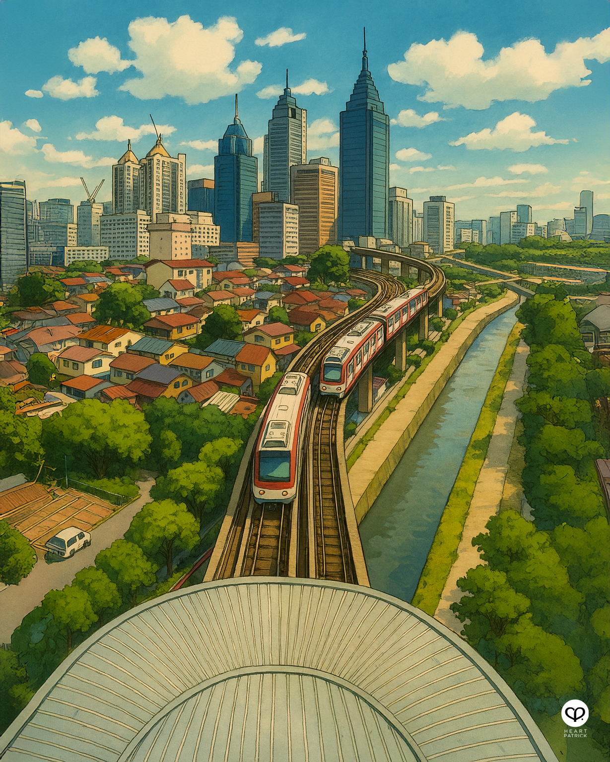 heartpatrick travel heritage photography AI art chatgpt studio ghibli kuala lumpur