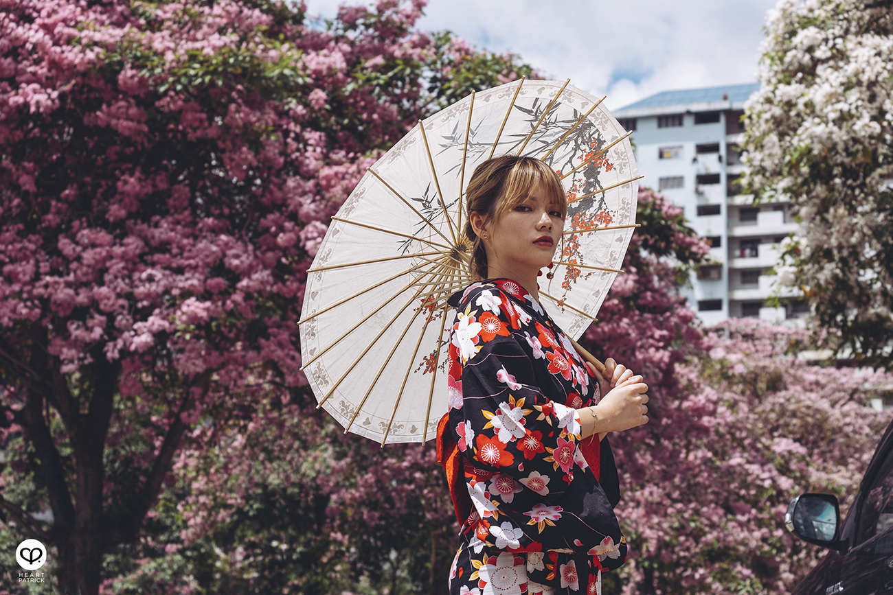 heartpatrick urban exploring portraits tecoma sakura spring malaysia kuala lumpur
