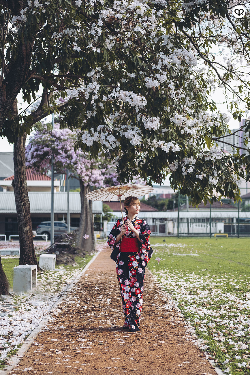 heartpatrick urban exploring portraits tecoma sakura spring malaysia kuala lumpur