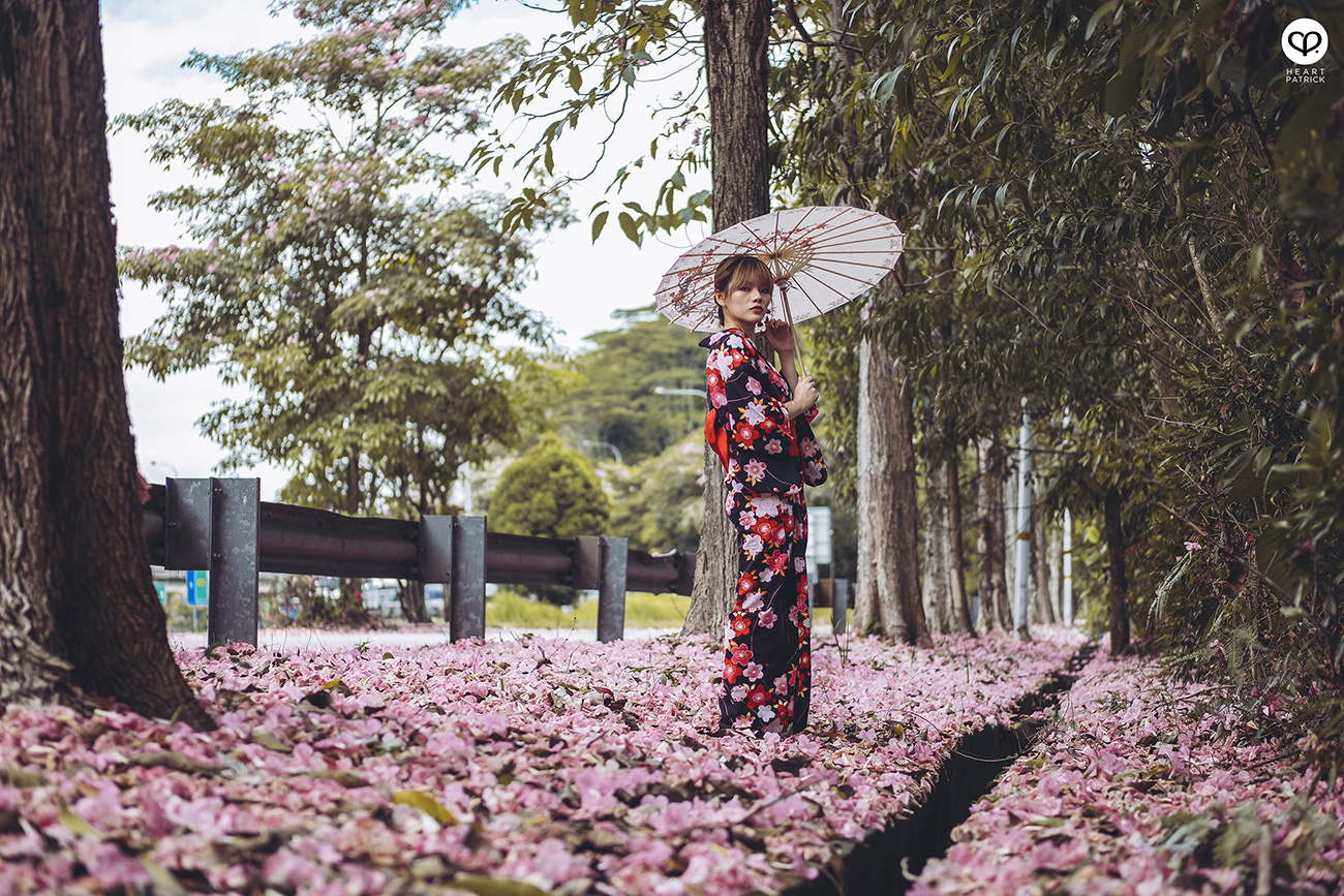 heartpatrick urban exploring portraits tecoma sakura spring malaysia kuala lumpur