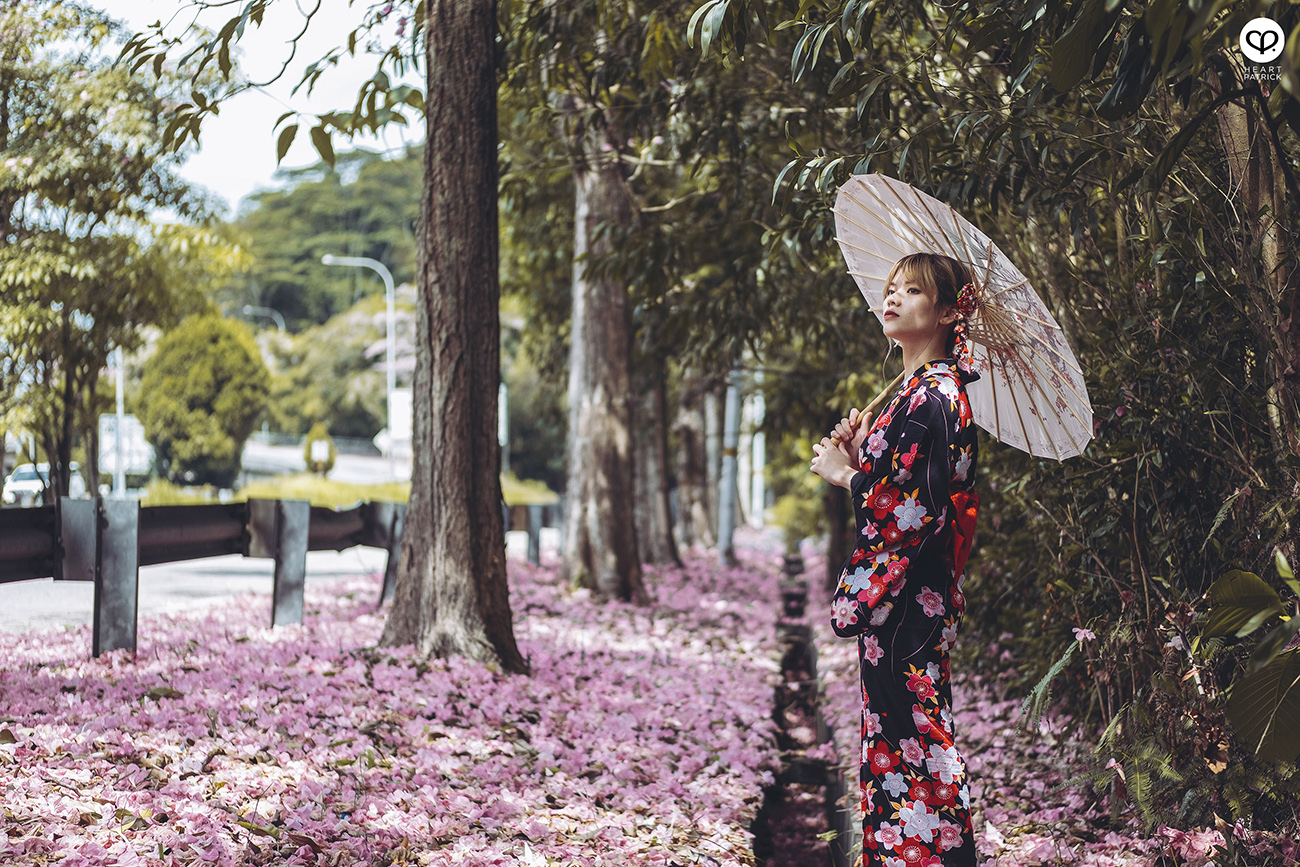 heartpatrick urban exploring portraits tecoma sakura spring malaysia kuala lumpur