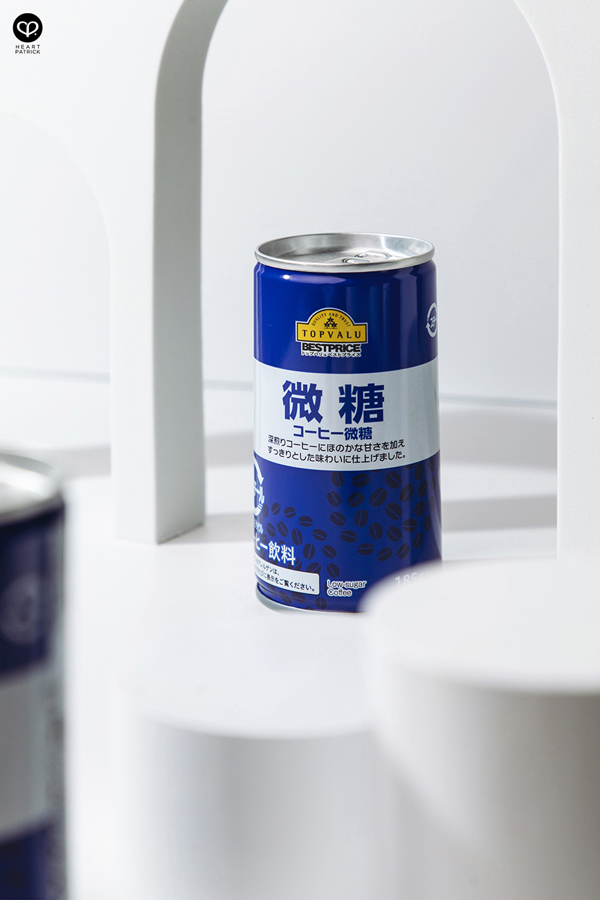 heartpatrick product photography topvalu low sugar coffee