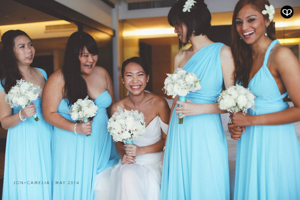 actual-day beach wedding and dinner reception at the Andaman Langkawi Malaysia