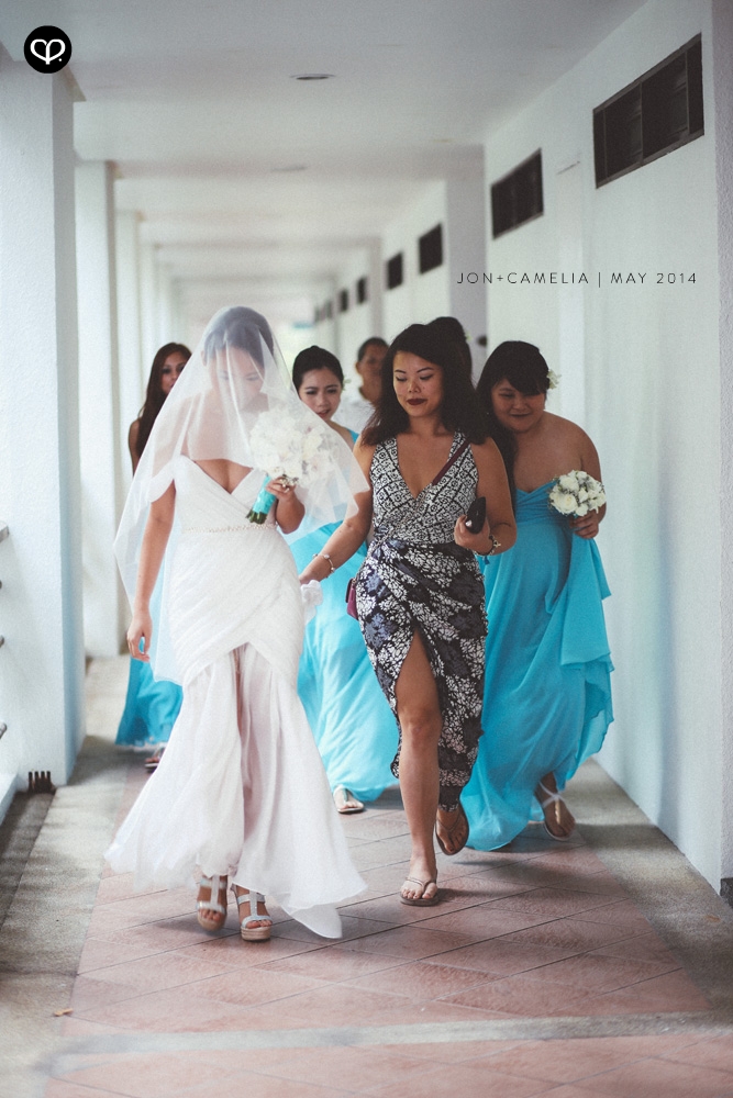 actual-day beach wedding and dinner reception at the Andaman Langkawi Malaysia