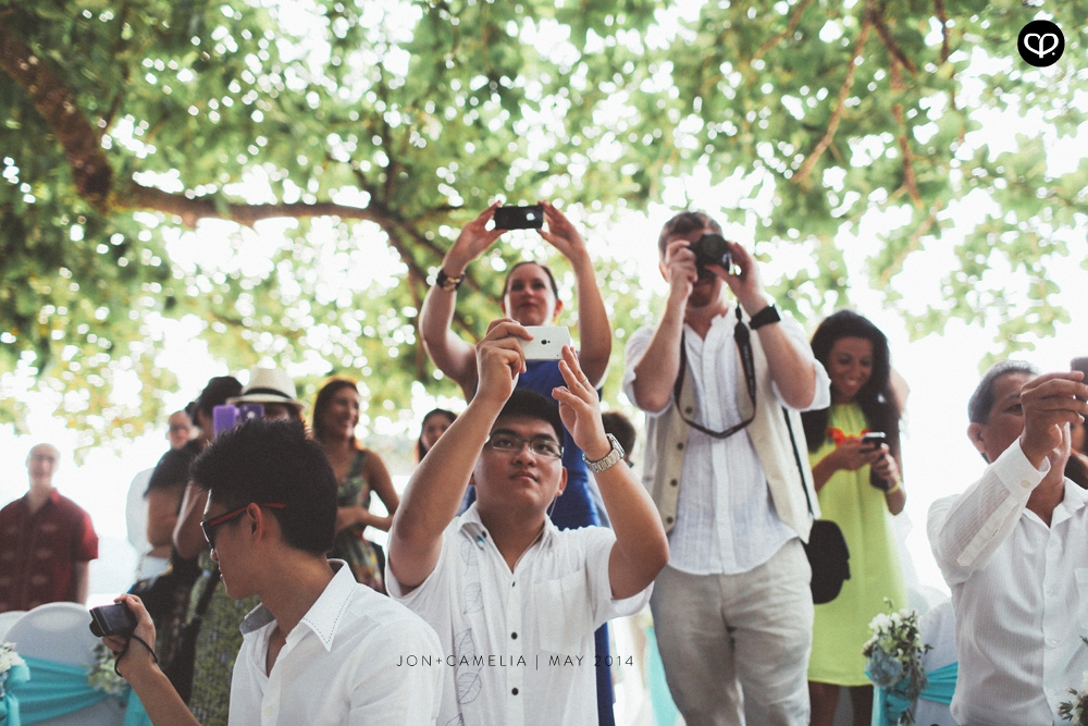 actual-day beach wedding and dinner reception at the Andaman Langkawi Malaysia