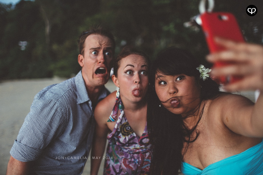 actual-day beach wedding and dinner reception at the Andaman Langkawi Malaysia