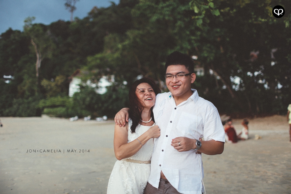 actual-day beach wedding and dinner reception at the Andaman Langkawi Malaysia