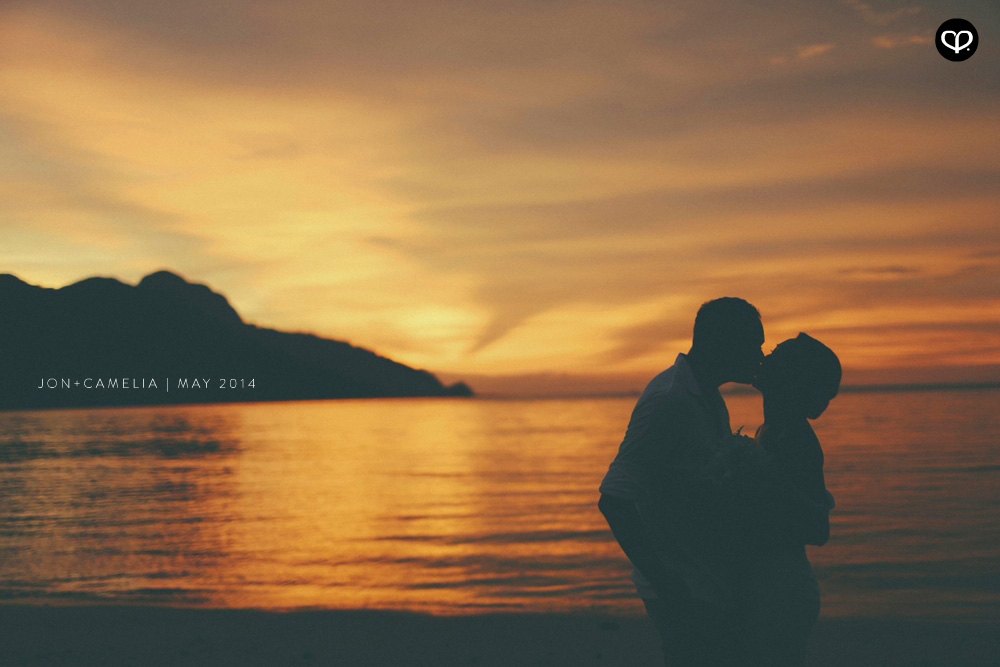 actual-day beach wedding and dinner reception at the Andaman Langkawi Malaysia