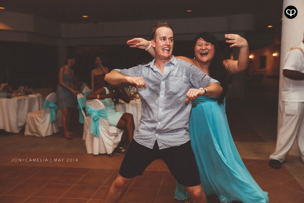 actual-day beach wedding and dinner reception at the Andaman Langkawi Malaysia