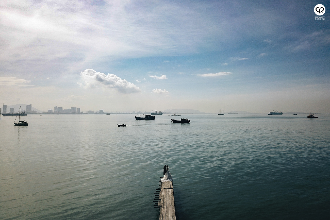 heartpatrick prewedding georgetown penang drone mavic pro