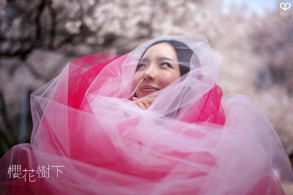 heartpatrick wedding prewedding destination sakura japan cherry blossom