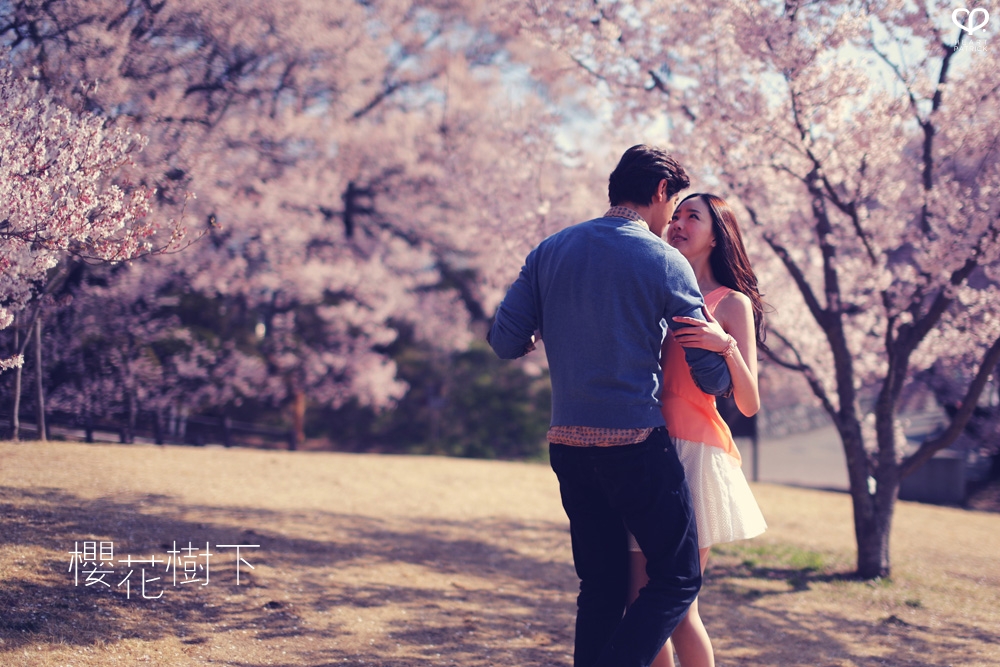 heartpatrick wedding prewedding destination sakura japan cherry blossom