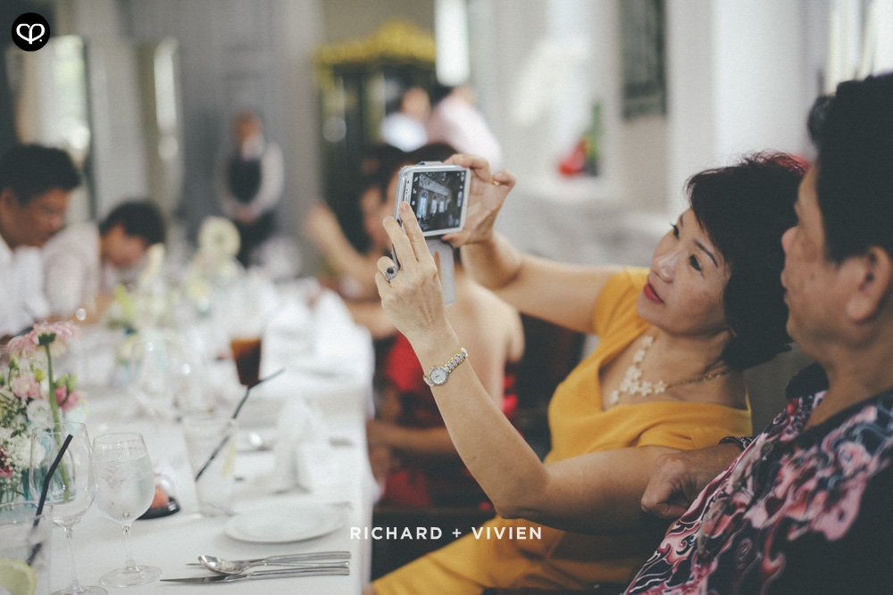 chinese actual-day luncheon reception wedding at Flutes at the National Museum, Singapore