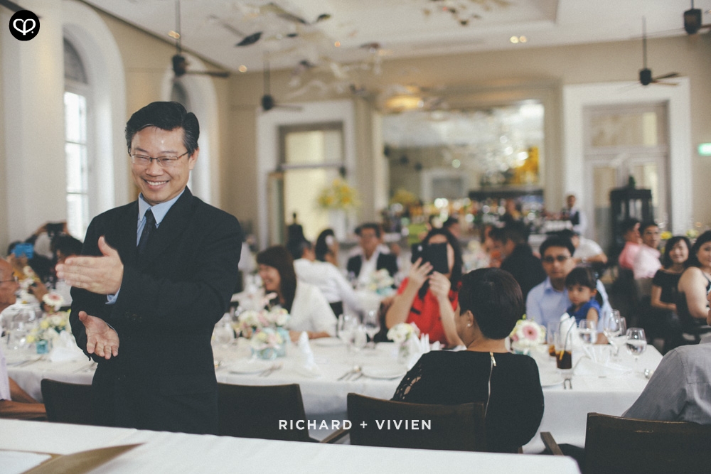 chinese actual-day luncheon reception wedding at Flutes at the National Museum, Singapore