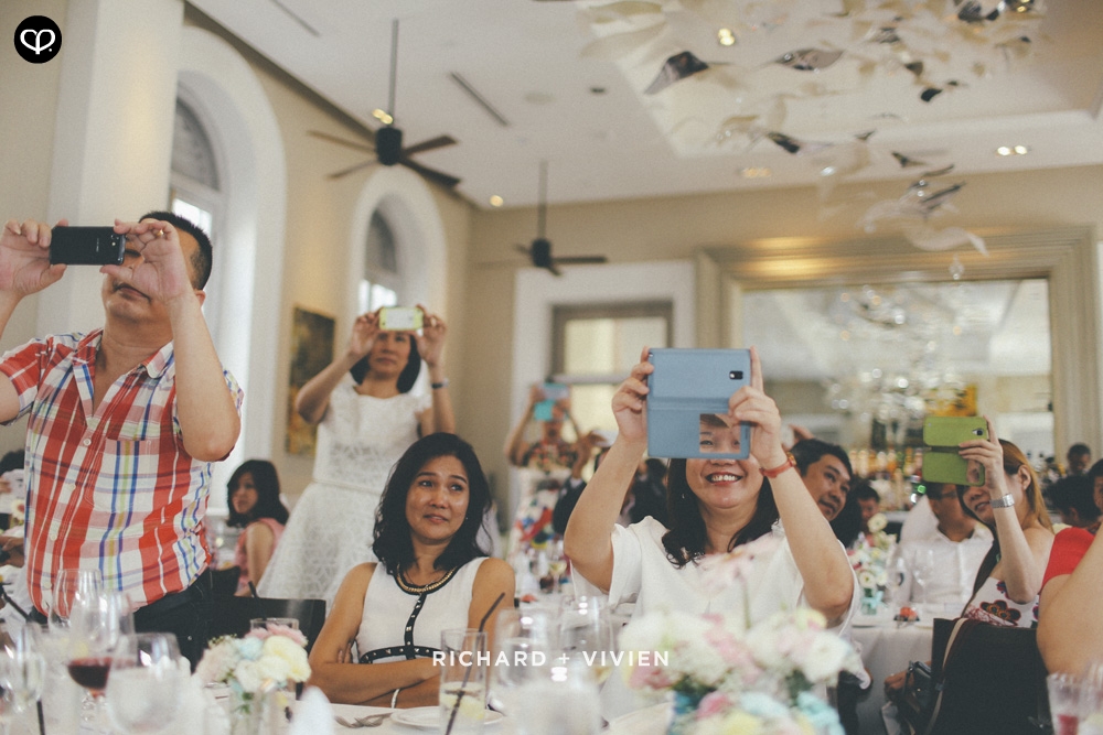 chinese actual-day luncheon reception wedding at Flutes at the National Museum, Singapore