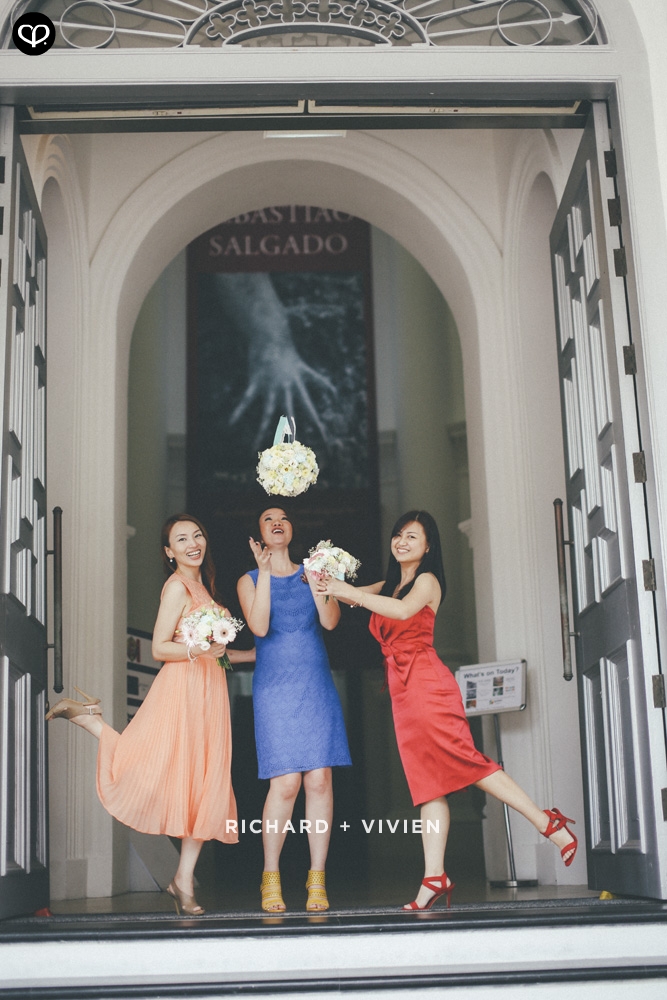 chinese actual-day luncheon reception wedding at Flutes at the National Museum, Singapore