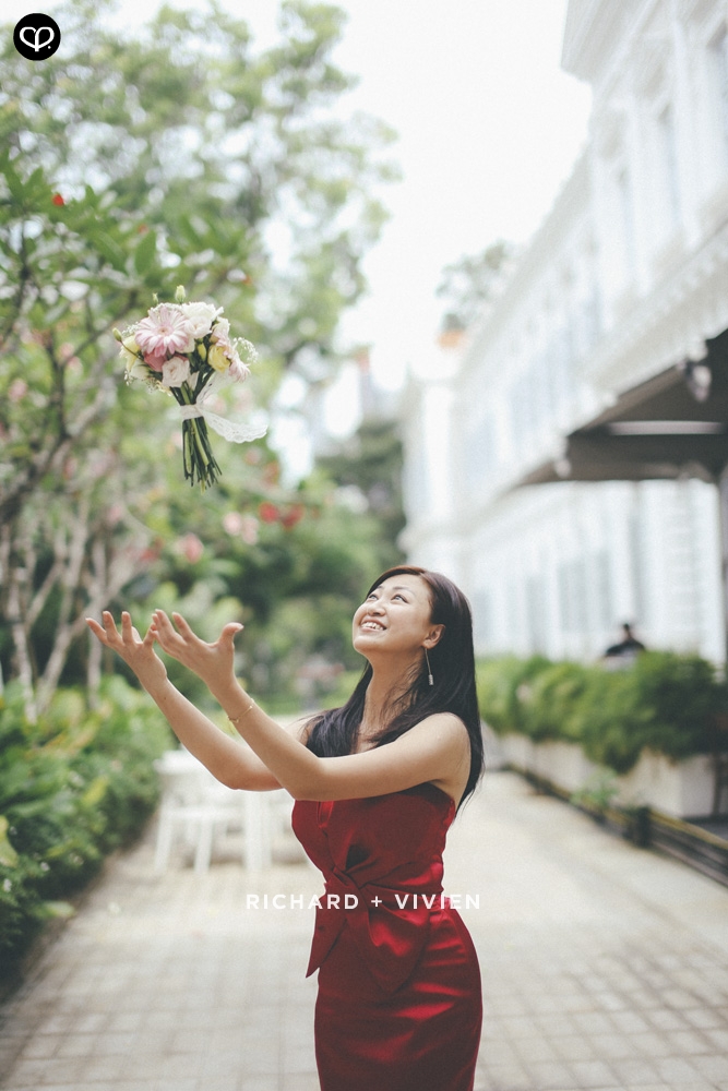 chinese actual-day luncheon reception wedding at Flutes at the National Museum, Singapore